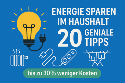 20 geniale Tipps zum Energie sparen im Haushalt – bis zu 30% weniger Kosten